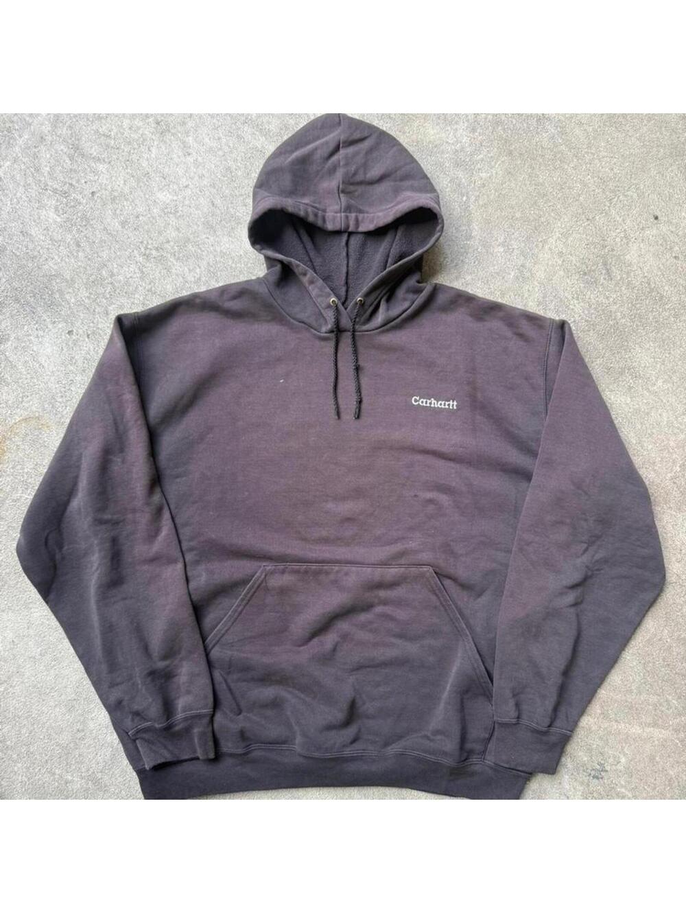 Carhartt Men's Black and Grey Hoody